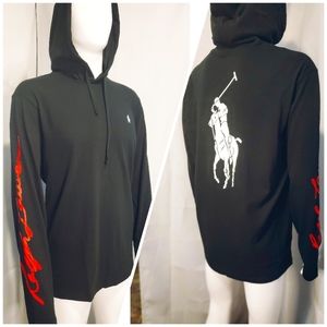 NWT Ralph Lauren Big Pony Polo Hooded Long Sleeve Tee